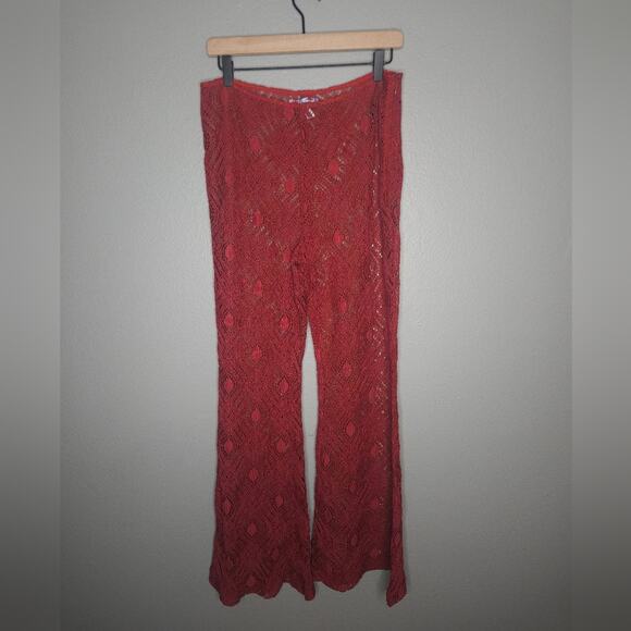 Urban outfitters Tasha Sheer Lace Flare Pants - Picture 10 of 10